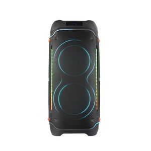 M Home Theatre Audio Boxed Multimedia  Double 10 Inch 120W Outdoor Bluetooth Trolley Loudspeaker with LED Light